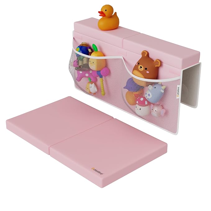Baby Bath Kneeler and Elbow Rest Pad Set, Non-Slip Painless Thick Kneeling Pad by BATALEEMadeParentingEasy