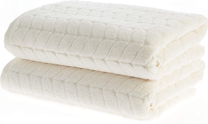 Turkish Cotton Ultra-Soft Plush Absorbent Quick Dry Bathroom Towel Set - Image 2