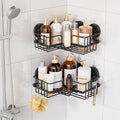 TAILI 2 Pack Corner-adaptive Suction Cup Shower Caddy, Stainless Steel by TAILI