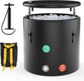 Goplus 79 Gal Ice Bath Tub for Athletes, Inflatable Cold Plunge Tub w/Multiple by Goplus
