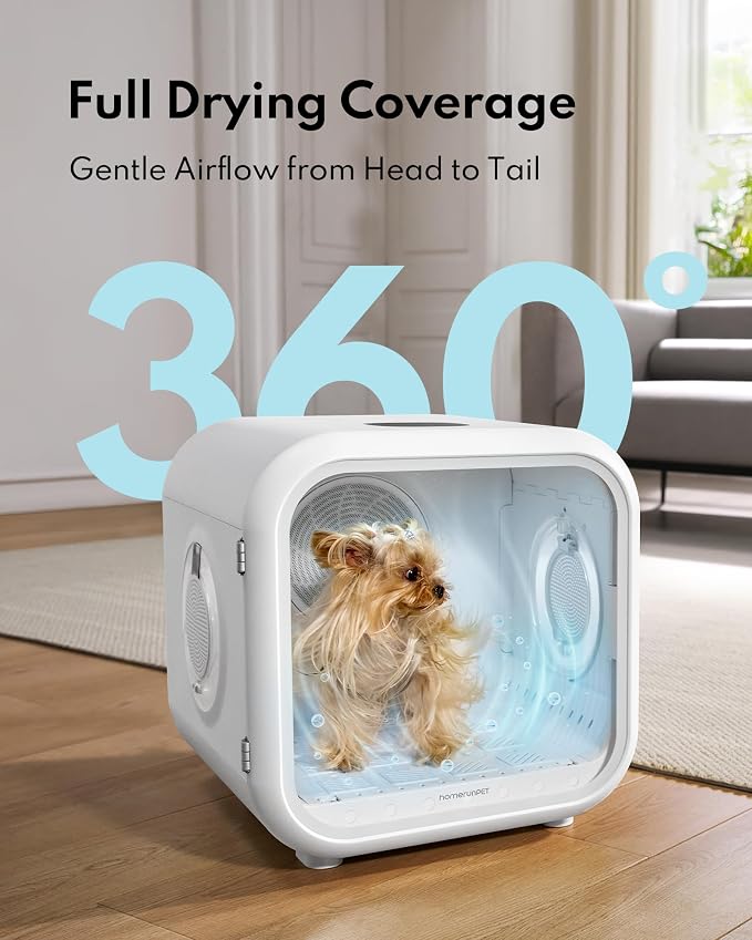 HomeRunPet Cat Dryer, 360° Efficient Automatic and Quiet Box - Image 4