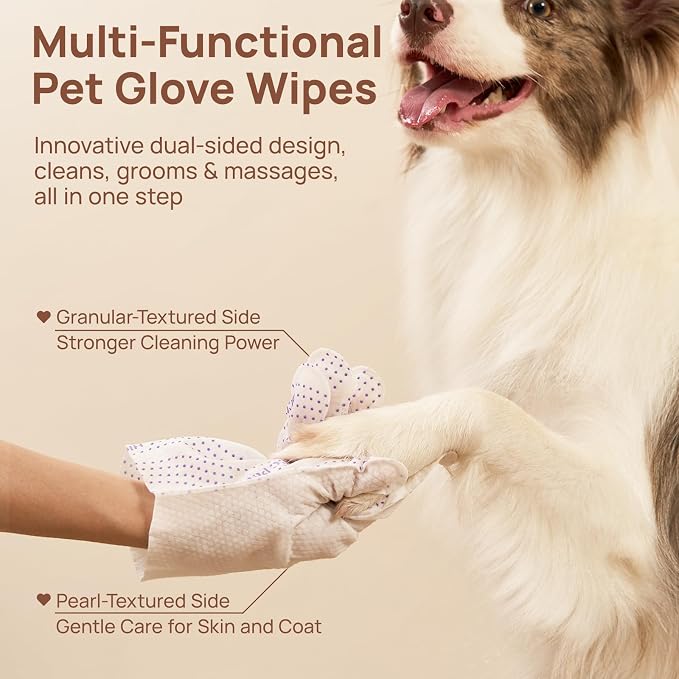 HICC PET Glove Wipes Pro – Pet Cleaning Gloves - Image 4