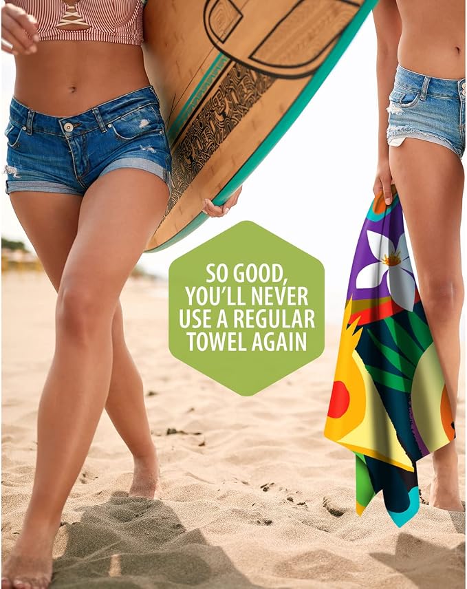 VENTURE 4TH Microfiber Beach Towel: Quick-Dry, Sandproof and Lightweight - Image 9