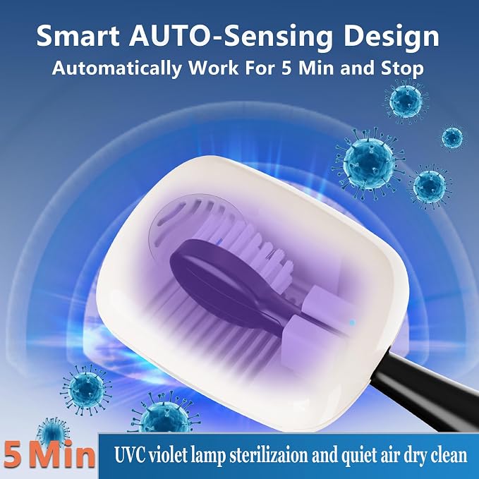 UV-C Toothbrush Sanitizer Cover Case and Holder Electric Travel Toothbrush Cover - Image 3