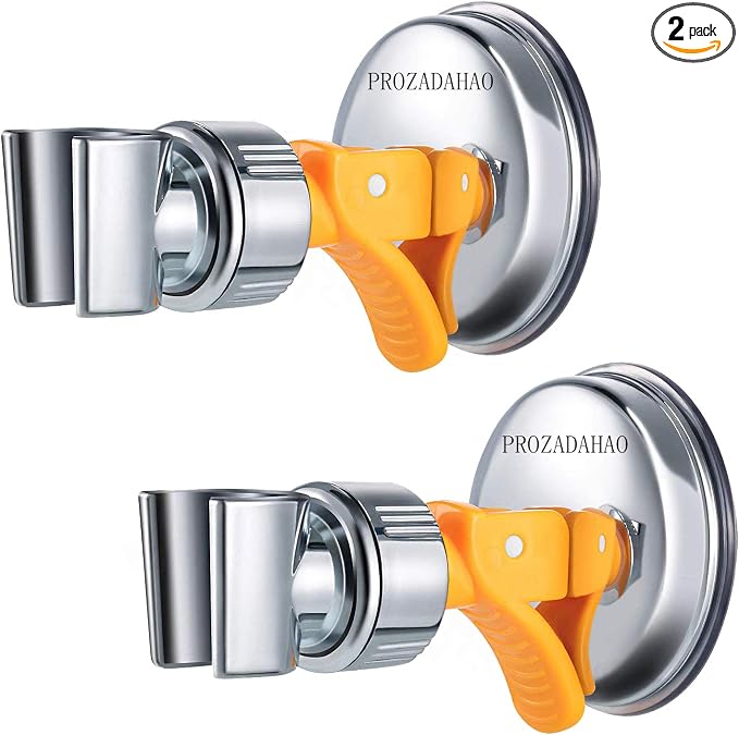 Adjustable Shower Head Holder, Bathroom Suction Cup Handheld Shower Head Bracket by Prozadahao