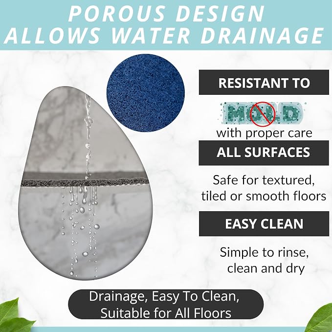 Enkosi Loofah Shower Mat Non-Slip - Image 4
