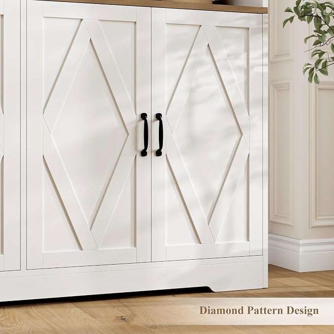 HOSTACK 71" Tall Pantry Cabinet, Large Kitchen Hutch - Image 7