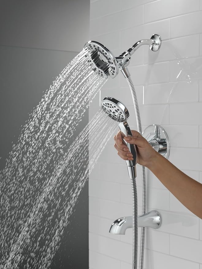 Delta Faucet Albion 14 Series Single-Handle Tub and Shower Faucet Set, Chrome - Image 2