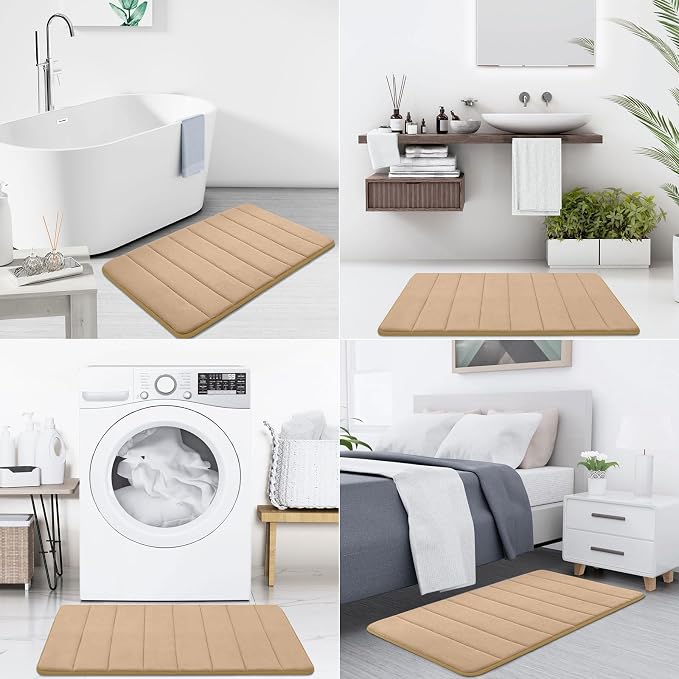 Buganda Memory Foam Bath Mat, 35.4" x 24", Ultra Soft and Non-Slip Bathroom Rugs - Image 7