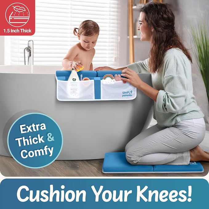 Simply Parents Comfortable Baby Bath Kneeler and Elbow Rest Pad Set - Image 5