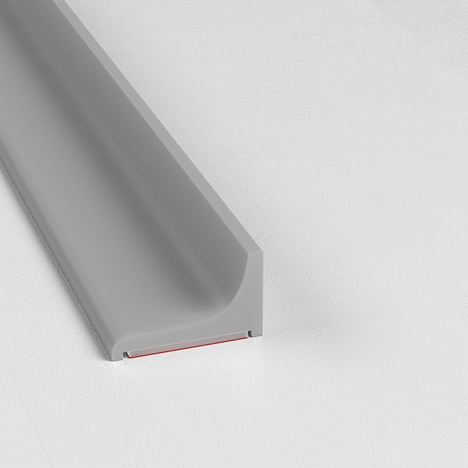 Silicone Shower Threshold Water Dam, Kitchen Sink Splash Guard, Shower Barrier by Risunpet