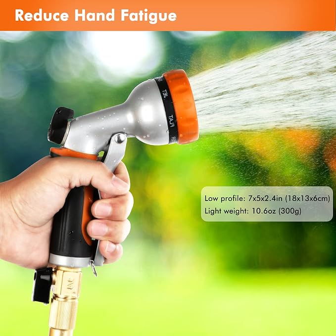 RESTMO Garden Hose Nozzle, Heavy Duty Metal Water Hose Nozzle - Image 6