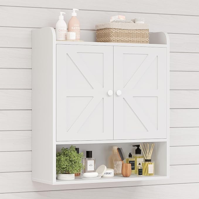 EasyCom Bathroom Cabinet Storage, Farmhouse Medicine Cabinet - Image 9