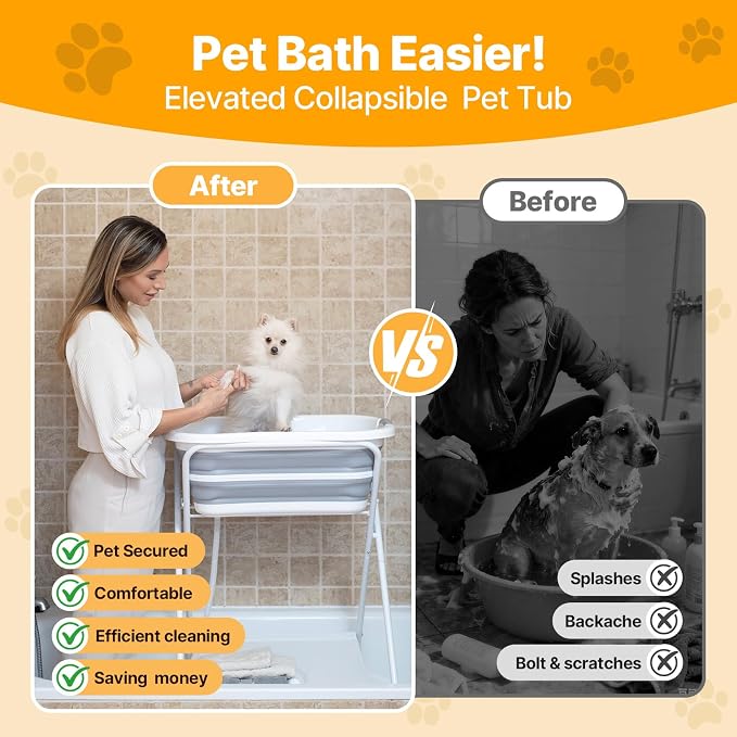 Beberoad 2 in 1 Dog Bath Tub Dog Washing Station - Image 3
