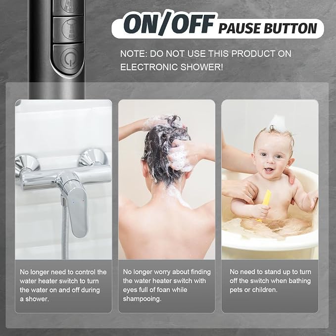Filtered Shower Head with Handheld, Hard Water Filtered Showerhead with ON/OFF - Image 7