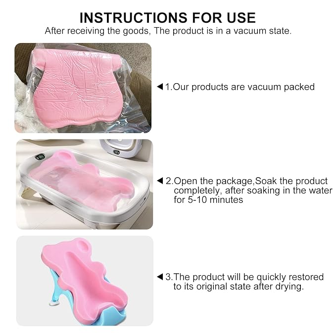 Soft Infant Bath Sponge Skid Proof Baby Bath Mat Newborn Odor Free - Image 4