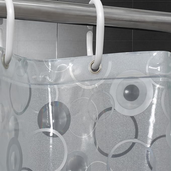 AooHome Plastic Narrow Shower Curtain Liner - Image 6