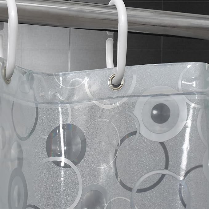 AooHome Plastic 66 inch Short Shower Curtain Liner - Image 6