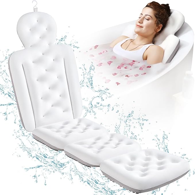 Full Body Bath Pillow for Bathtub, Thick Bathtub Cushion by VOXOR