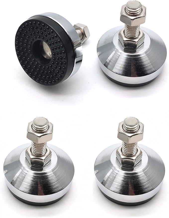 Leveling Feet, D60xM12x50 Leveler Feet Heavy Duty 1300 Lb Capacity Black Carbon by Susenya