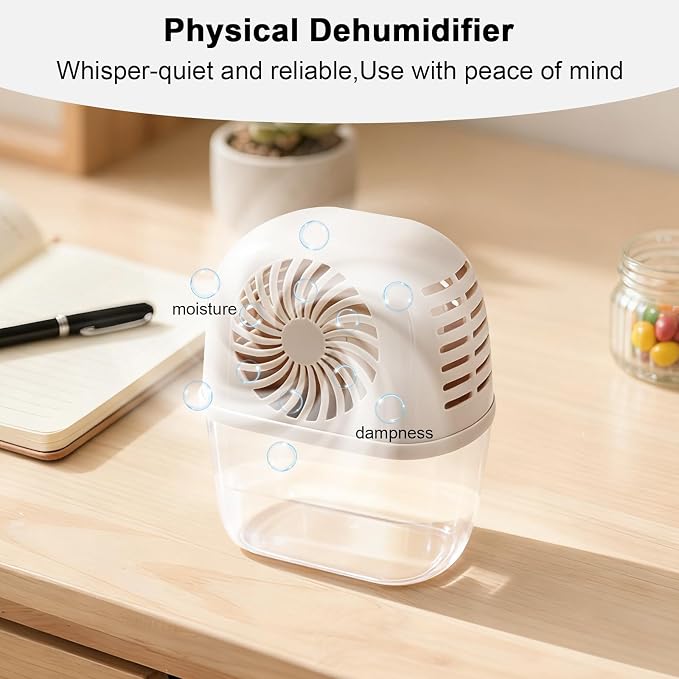 pack of 2 Moisture Absorber Refills Tablets, 15.9oz-4"H×1.6"W mini dehumidifier - Image 3