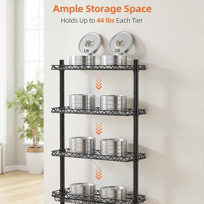 EAGMAK Over The Toilet Storage Rack, 4-Tier Bathroom Organizer - Image 5