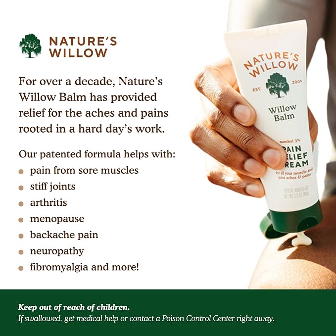 Nature's Willow Willow Balm Natural Pain Relief Cream - Image 3