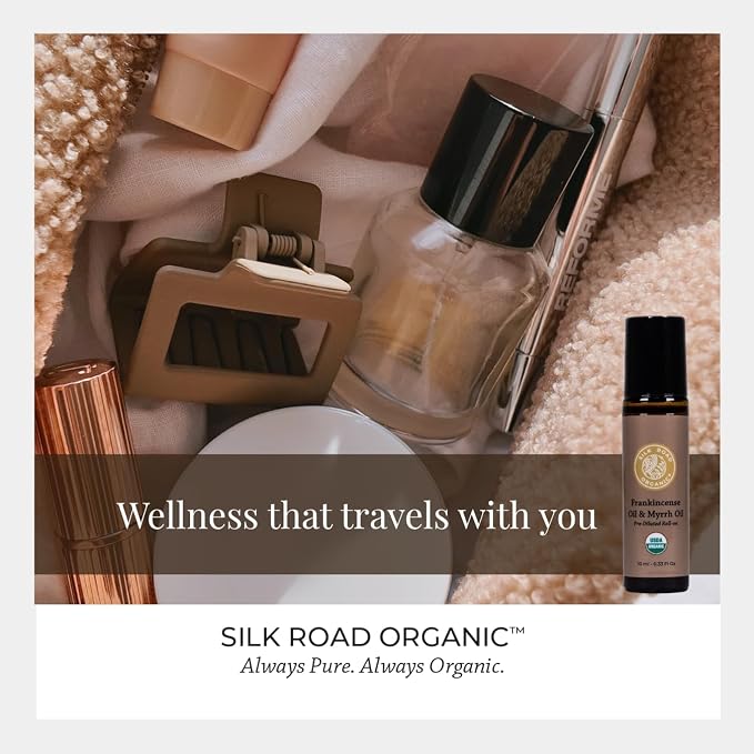 Silk Road Organic Frankincense Oil & Myrrh Essential Oil Roll On, USDA Certified - Image 6