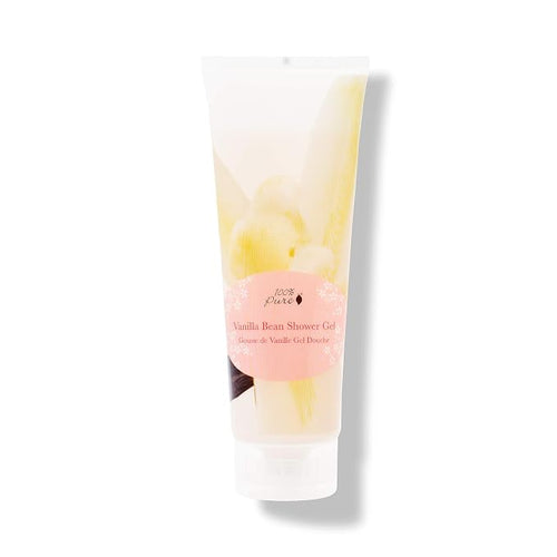 100% PURE Vanilla Bean Shower Gel Natural Foaming & Hydrating Body Wash by 100Pure