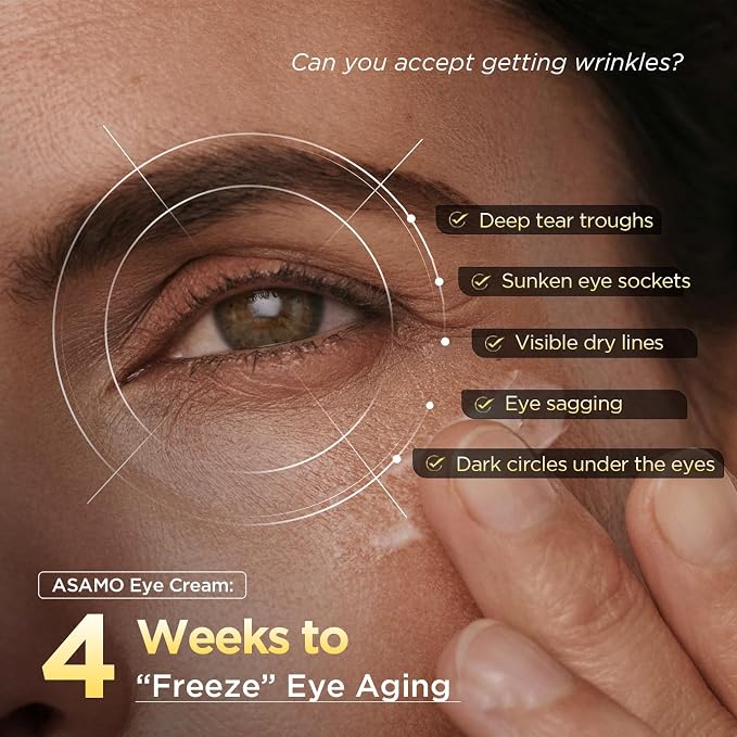 ASAMO Retinol Eye Cream – Retinol and Peptides - Image 3