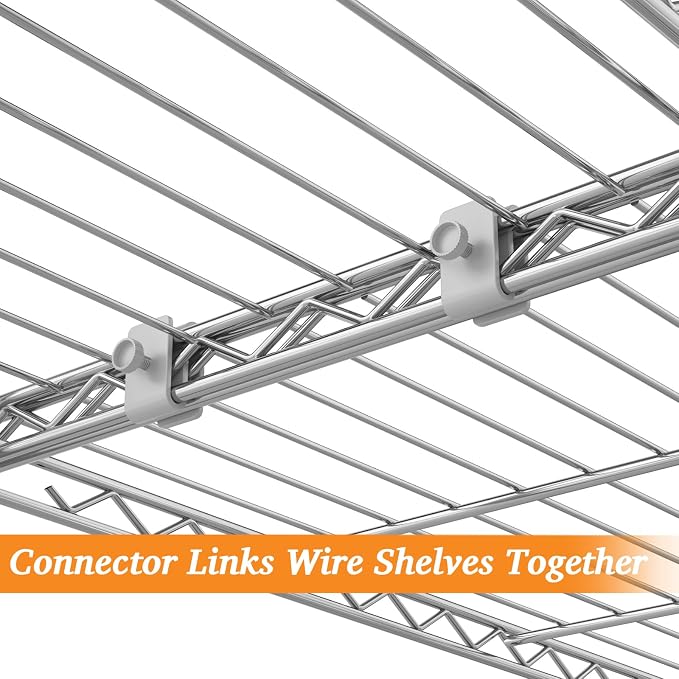 Homdox 5 Tier Storage Shelves, Heavy Duty Wire Shelving Unit, Adjustable Metal - Image 9