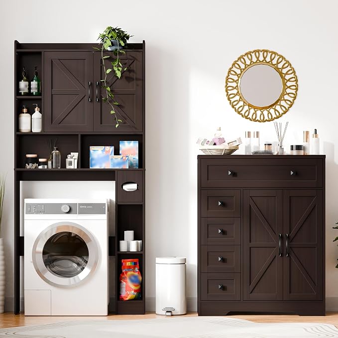 Vabches Farmhouse Storage Cabinet - Image 7