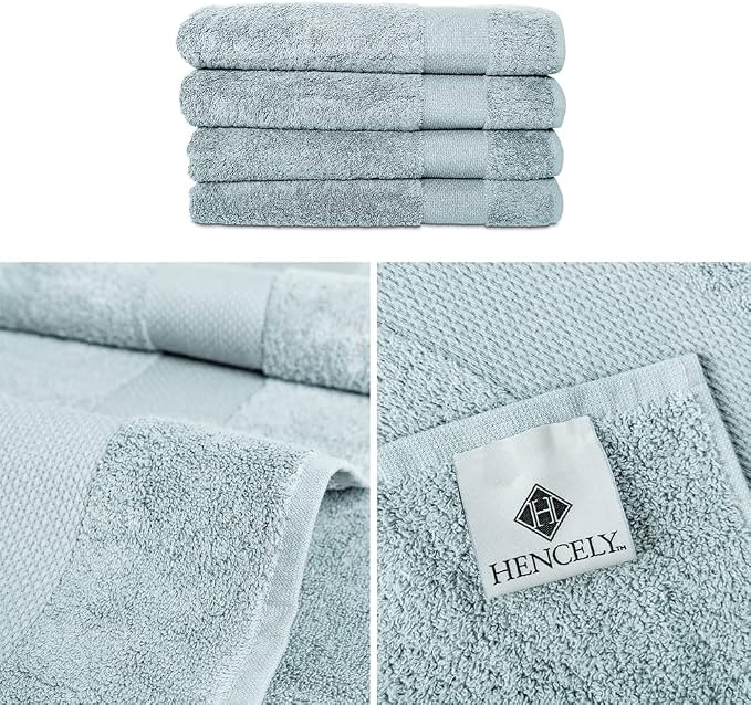 Hencely Premium Bath Towel Set of 4-28x58 Inches - Image 3