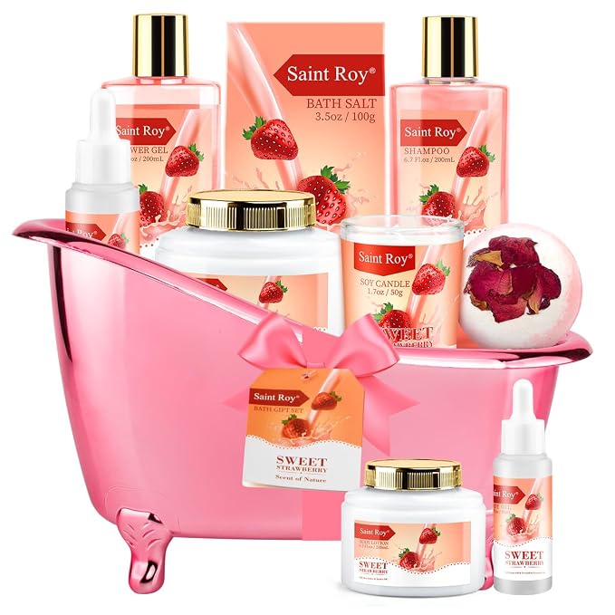 Spa Kit for Women, Bath & Body Gift Set, Luxury Home Spa Bath Gift Basket - Image 9