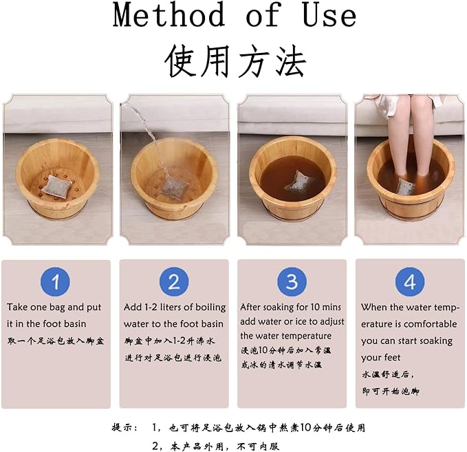 30 Bags Herb Foot Spa Soak, Chinese Herbal Foot Bath Packets - Image 7