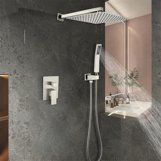 WELLFOR Wall Mounted Shower Faucet Set, Bathroom Showers Faucets, Shower System - Image 10