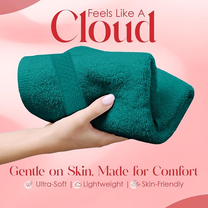 RIVERSIDE 12 Pack Premium 100% Cotton Face Washcloths, 550 GSM, 12 x 12 Inches - Image 3