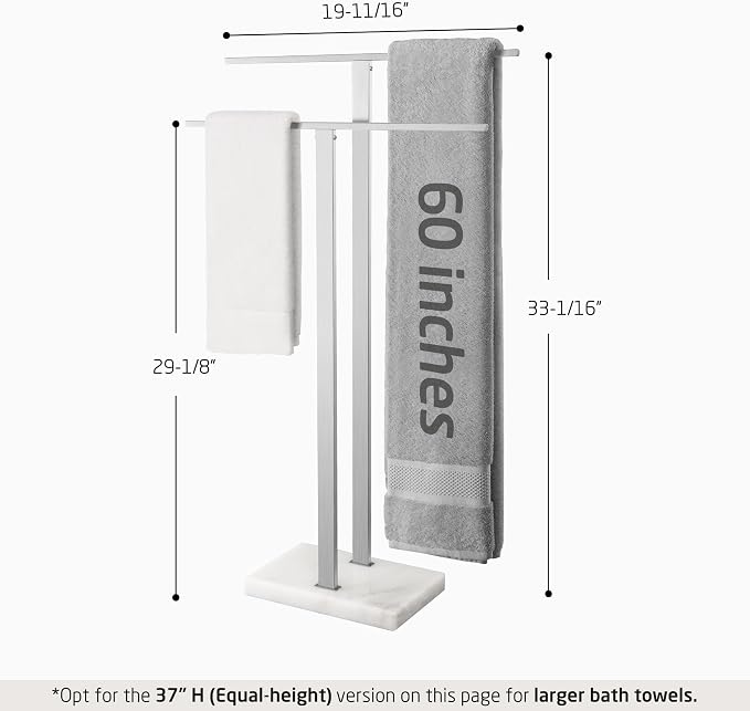 KES Standing Towel Racks for Bathroom 2-Tier, Floor Towel Rack Stand - Image 5