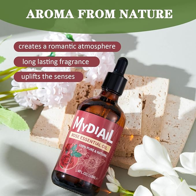 Rose Essential Oil 118ml Natural Premium Rose Oil Essential Oil - Image 7