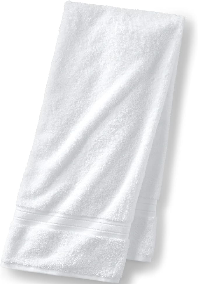 Lands' End Supima Towel White Bath- Bath Towel by LandsEnd