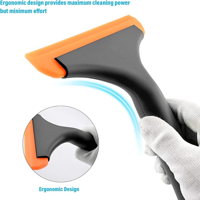 Gomake Small Silicone Squeegee Window Shower Squeegee, Auto Water Blade Squeegee - Image 2