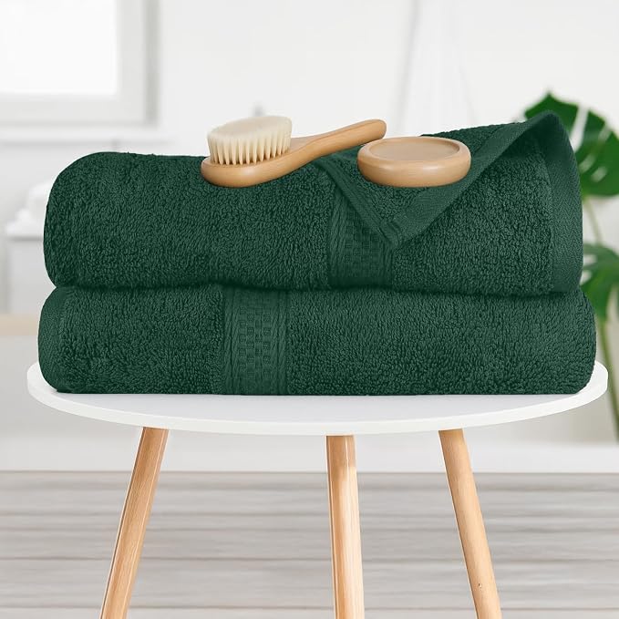 RIVERSIDE 100% Ring Spun Cotton Large Bath Towels Set of 4, 27 x 54 – Quick Dry - Image 6