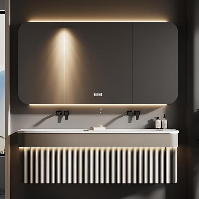 72IN Double Bathroom Vanity by Genpai