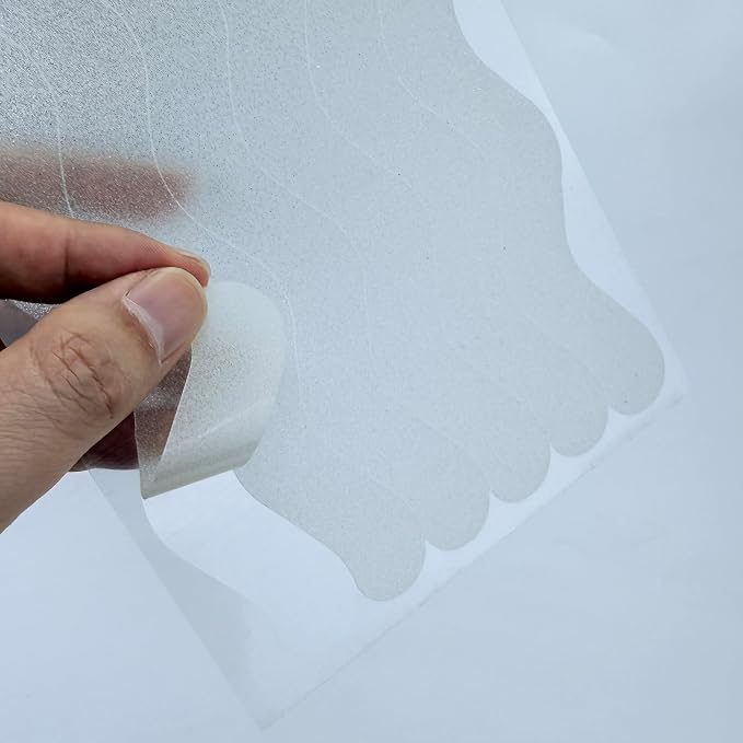 S&X 24 Pcs Anti Slip Shower Stickers, Invisible Clear High Traction Bathtub - Image 8