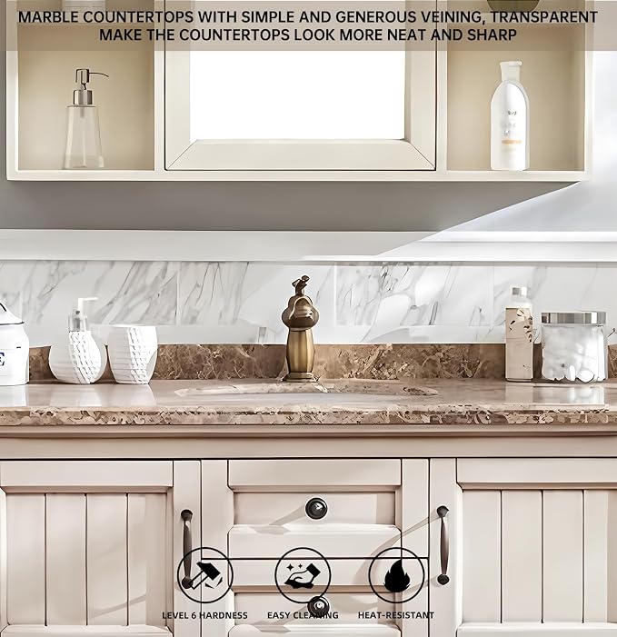 Freestanding Bathroom Vanity, Single Sink Bathroom Vanity Include Smart Mirror - Image 4