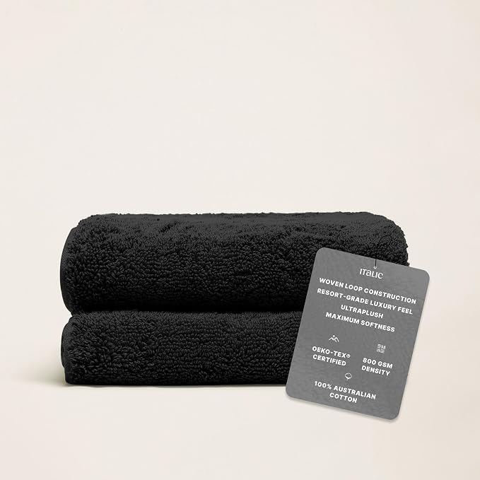 Italic Ultraplush 100% Australian Cotton Hand Towels - Image 2