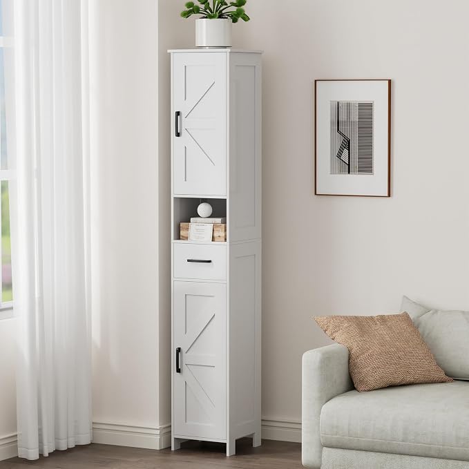 Homhedy 67" H Tall Bathroom Storage Cabinet - Image 7
