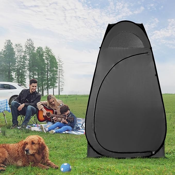 Pop Up Privacy Shower Tent, Portable Outdoor Bathroom Toilet Changing Dressing - Image 8