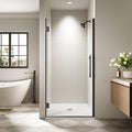 Frameless Hinged Shower Door, Single Swing Shower Panel by Unknown