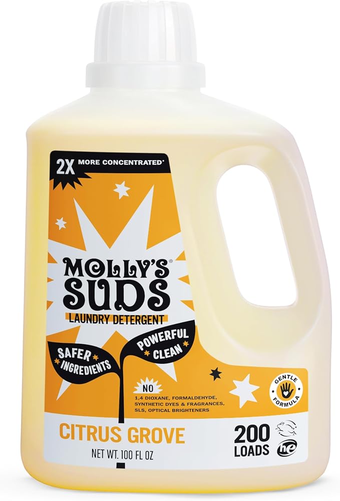 Molly's Suds Liquid Laundry Detergent | Clean Laundry Detergent Soap by MollysSuds